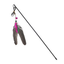 Load image into Gallery viewer, Random Colour Plastic Cat Toys Feather Funny Cat Mice Shape 20 x 10cm False Mouse Pet Products Bottom Sucker Elastic 1PC