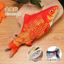 Load image into Gallery viewer, Moving Fish Electric Toy For Cat USB Charger Interactive Cat Chew Bite Toys Catnip Supplies Kitten Fish Flop Cat Wagging Toy