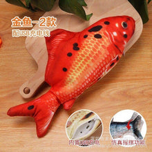 Load image into Gallery viewer, Moving Fish Electric Toy For Cat USB Charger Interactive Cat Chew Bite Toys Catnip Supplies Kitten Fish Flop Cat Wagging Toy