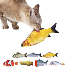 Load image into Gallery viewer, Pet Soft Plush 3D Fish Shape Cat Toy Interactive Gifts Fish Catnip Toys Stuffed Pillow Doll Simulation Fish Playing Toy For Pet