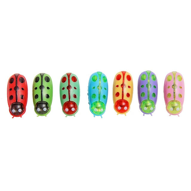 Hot New Mini Electric Dog Cat Pet Toy Interactive Cute Ladybird Beetle Shape Cat Toys Walking Insect Toys Supplies For Cat Dogs