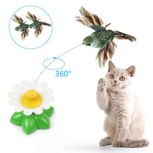 Load image into Gallery viewer, Cat Toy Electric Rotating Colorful Butterfly Bird Funny Dog Cat Toys Pet Seat Scratch Toy Pet Dog Cat Intelligence Trainning Toy