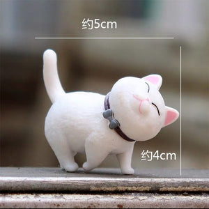 mini kawaii bell cat Japan Anime lovely simulation animal Cat PVC action figure decoration toy collectible model kids toys gift