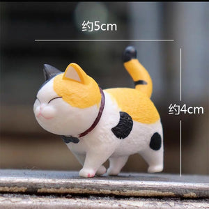 mini kawaii bell cat Japan Anime lovely simulation animal Cat PVC action figure decoration toy collectible model kids toys gift