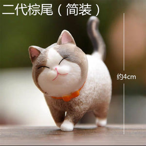 mini kawaii bell cat Japan Anime lovely simulation animal Cat PVC action figure decoration toy collectible model kids toys gift