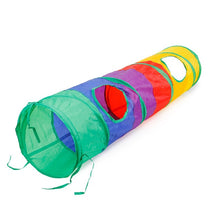 Load image into Gallery viewer, Indoor 2/3/4 5-way Collapsible Cat Tunnel Tube Kitty Tunnel Bored Cat Pet Toys Peek Hole Toy Cat Puppy Kitty Kitten Rabbit