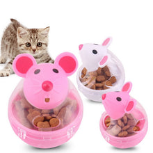 Load image into Gallery viewer, 1PC Pet Feeder Cat Toy Mice Food Rolling Leakage Dispenser Bowl Playing Training Funny Toys For Cat Kitten Cats Toy Pet Supplies