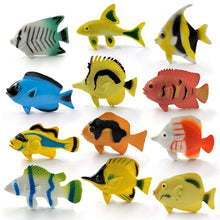 Load image into Gallery viewer, 12pcs Insect Farm Animal model action figure worm Spider Butterfly Fish Dinosaur Dog Cat Lizard Horse hot toy set for children