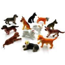 Load image into Gallery viewer, 12pcs Insect Farm Animal model action figure worm Spider Butterfly Fish Dinosaur Dog Cat Lizard Horse hot toy set for children