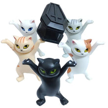 Load image into Gallery viewer, Carrying Coffin Cat Pen Holder Home Bookshelf Decoration Animal Statue Handmade Home Decor Toy Gift