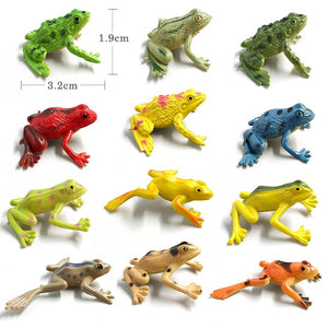 12pcs Insect Farm Animal model action figure worm Spider Butterfly Fish Dinosaur Dog Cat Lizard Horse hot toy set for children