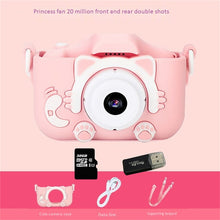 Load image into Gallery viewer, Kids Camera Cute Baby Toys Cat 2020 New Mini Digital HD Cameras IPS Screen for Children Boys Girls Birthday Xmas Christmas Gift