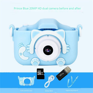 Kids Camera Cute Baby Toys Cat 2020 New Mini Digital HD Cameras IPS Screen for Children Boys Girls Birthday Xmas Christmas Gift