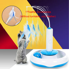 Load image into Gallery viewer, Feather Multifunction Rotating Pet Teaser Cat Toys Funny Electric Accessories Interactive Rotating Funny Puzzle Toy ONLY Feather